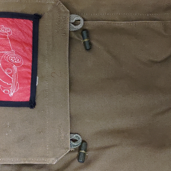 Vintage UK military canvas with custom sewn patch - Picture 10 of 13